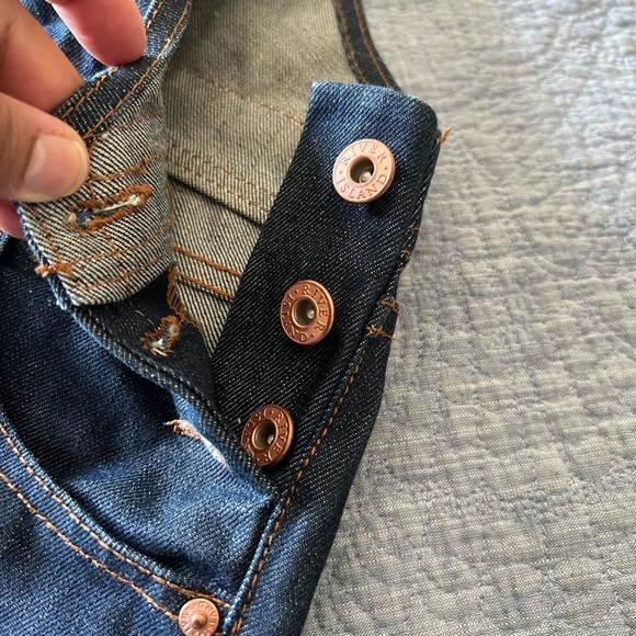 Overall denim shorts. Never worn. Excellent condition. - Picture 6 of 6